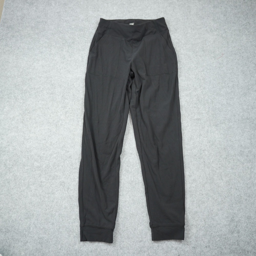 Athleta Girl Size Large 12 Powervita Jogger Black Athletic Pants Activewear Yoga